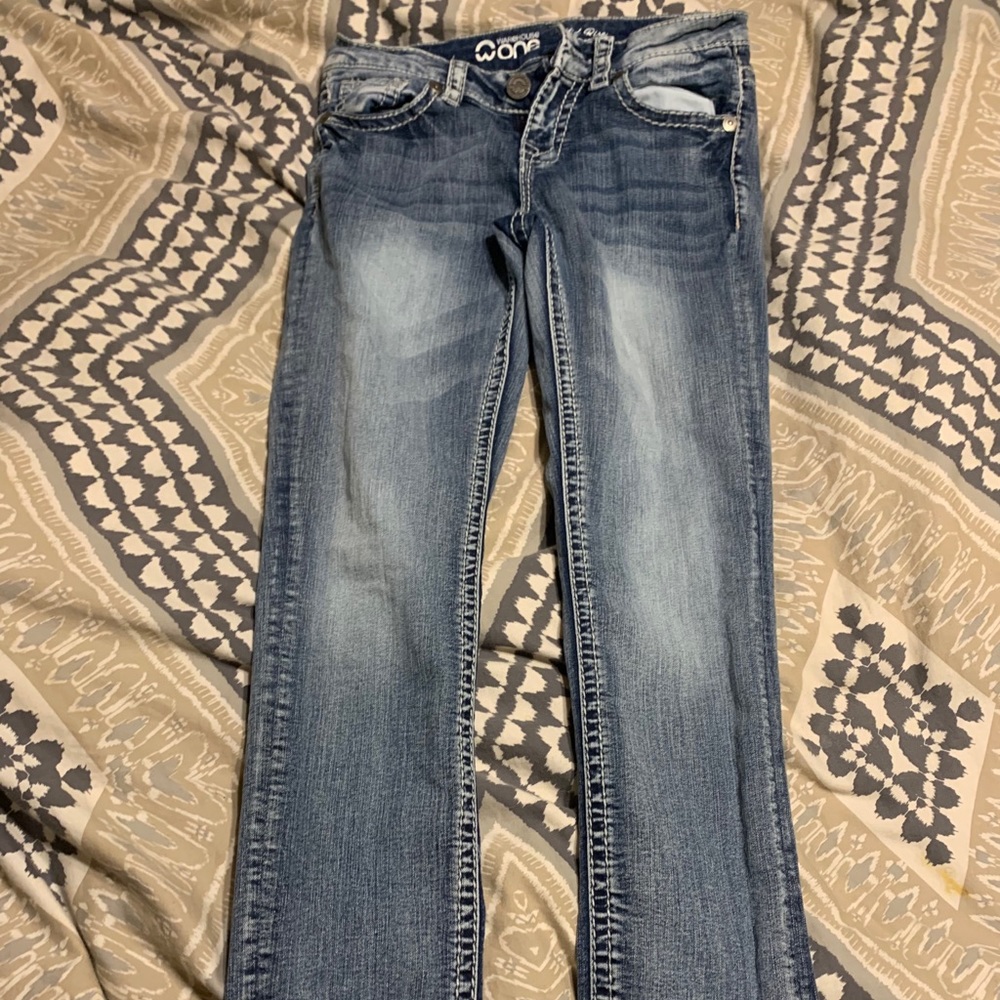 Warehouse one mid rise skinny jeans